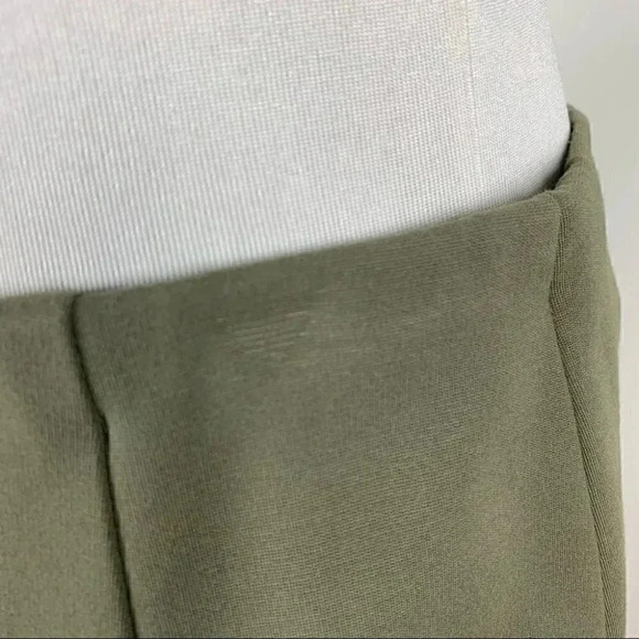 Carlisle womens skirt size 6 army green studded zippered pencil - Picture 4 of 12